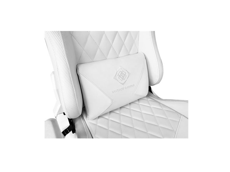 Deltaco GAM-080-W RGB-s Gamer szék, fehér