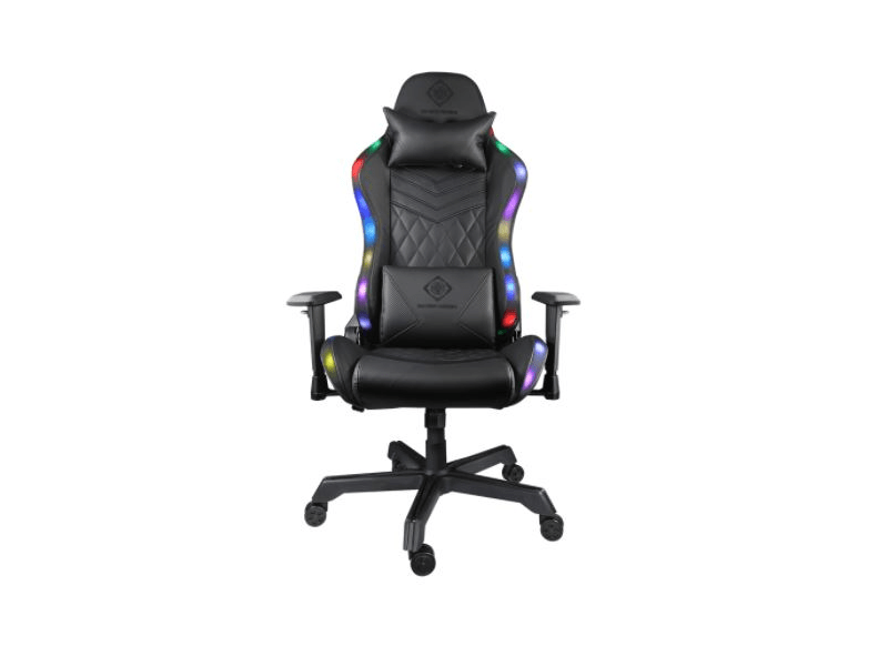 Deltaco GAM-080 RGB-s Gamer szék, fekete