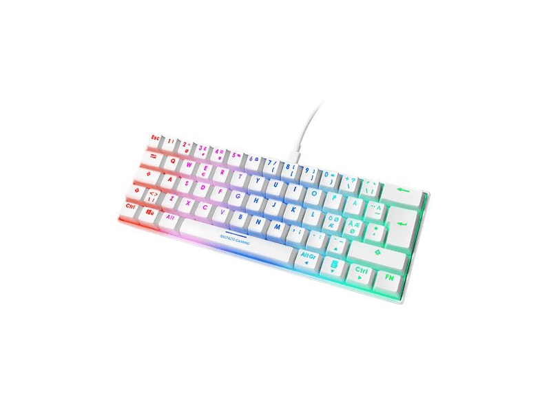 Deltaco GAM-075-W Mechanikus Gamer billentyűzet, fehér