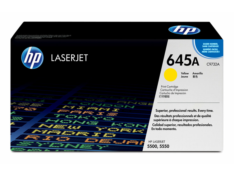 HP C9732A Nyomtató toner, sárga