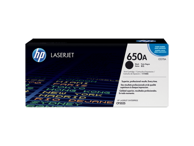 HP 650a fekete eredeti toner (CE270A)