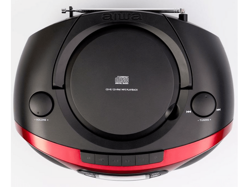 Aiwa BBTC-550RD prijenosni CD player, crveni
