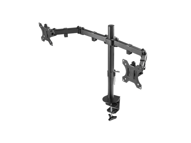 Deltaco GAM-040 Dupla monitor állvány, fekete