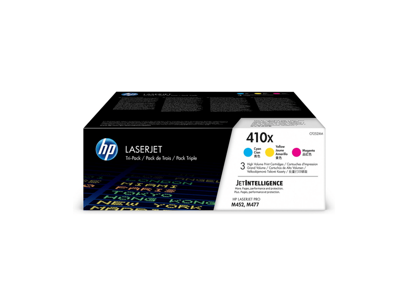 HP 410x C/M/Y 3 darabos eredeti toner csomag (CF252XM)