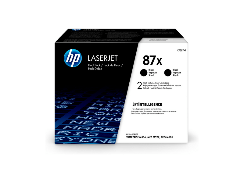 HP 87x fekete 2 darabos eredeti toner csomag (CF287XD)