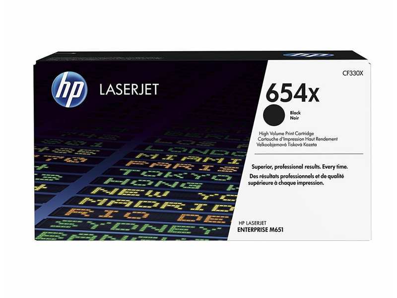 HP 654x fekete eredeti toner (CF330X)