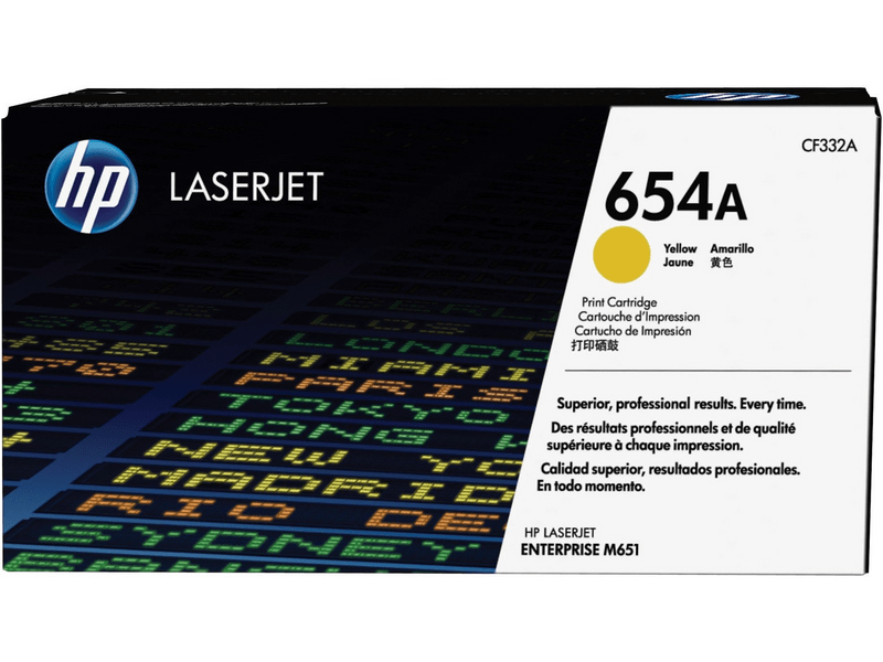 HP 654a sárga eredeti toner (CF332A)