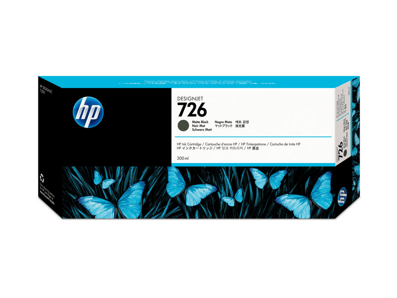 HP 726 matt fekete eredeti tintapatron (CH575A)