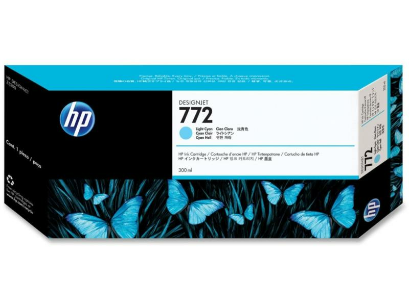 HP CN632A DesignJet 772 Tintapatron, Világos ciánkék