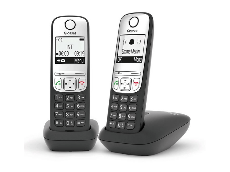 Gigaset A690 DUO DECT Telefon, fekete