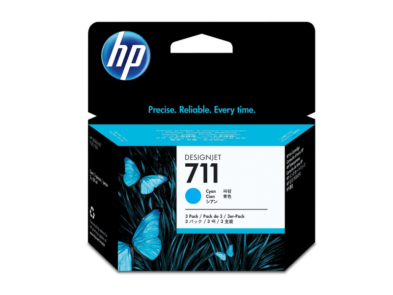HP 711 ciánkék 3 db eredeti tintapatron csomag (CZ134A)