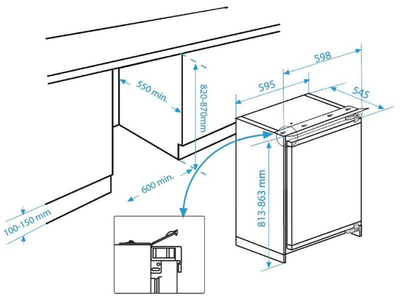 Beko BU 1153 N Beépíthető hűtőszekrény
