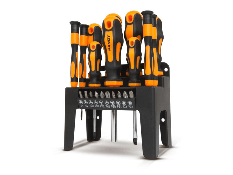 Handy 10700 22 részes csavarhúzó készlet tárolóval