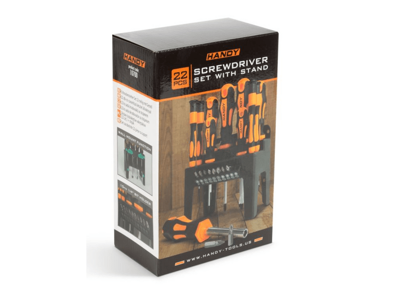 Handy 10700 22 részes csavarhúzó készlet tárolóval