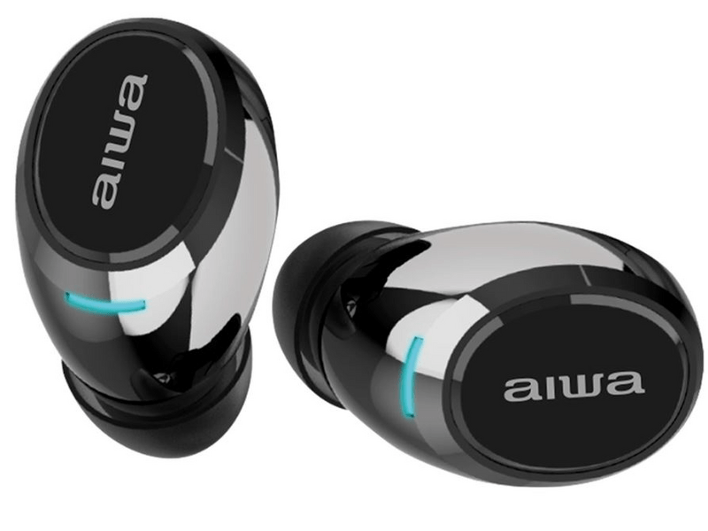 Aiwa EBTW-850 vezeték nélküli fülhallgató tokkal, fekete