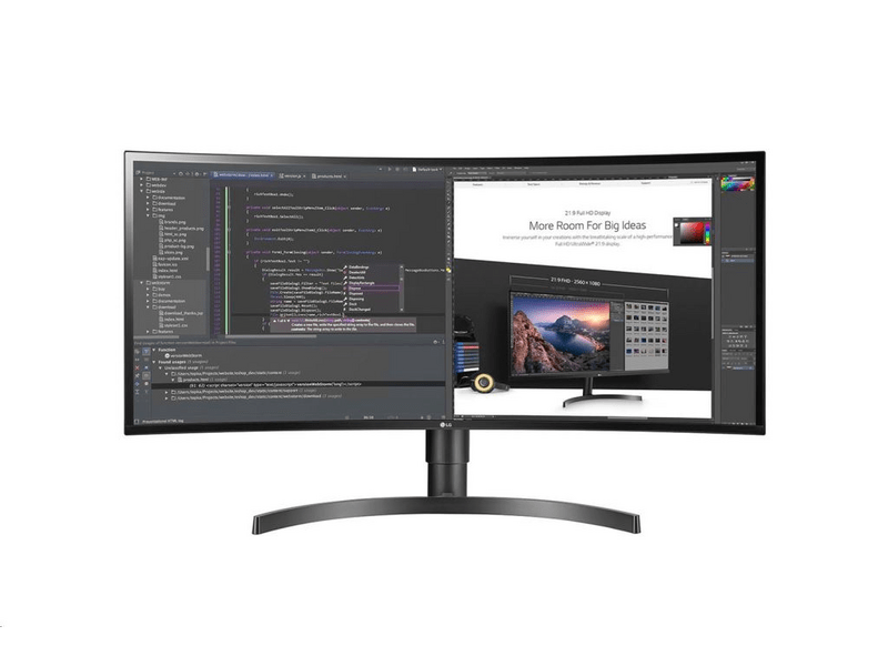 LG 34WN80C-B 34” ívelt UltraWide™ QHD IPS monitor