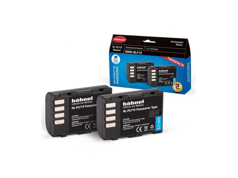 Hahnel HL-PLF19 TwinPack Fényképezőgép akkumulátor, 2 db