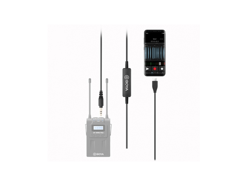 Boya 35C-USB C 3,5mm Mini Jack -> USB-C átalakító