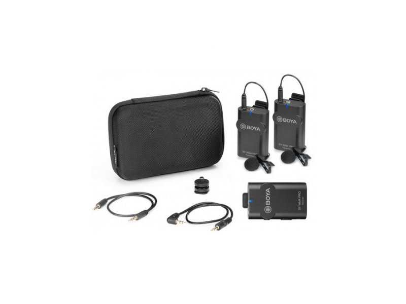 Boya BY-WM4 Pro-K2 2.4GHz Univerzális vezeték nélküli mikrofon szett
