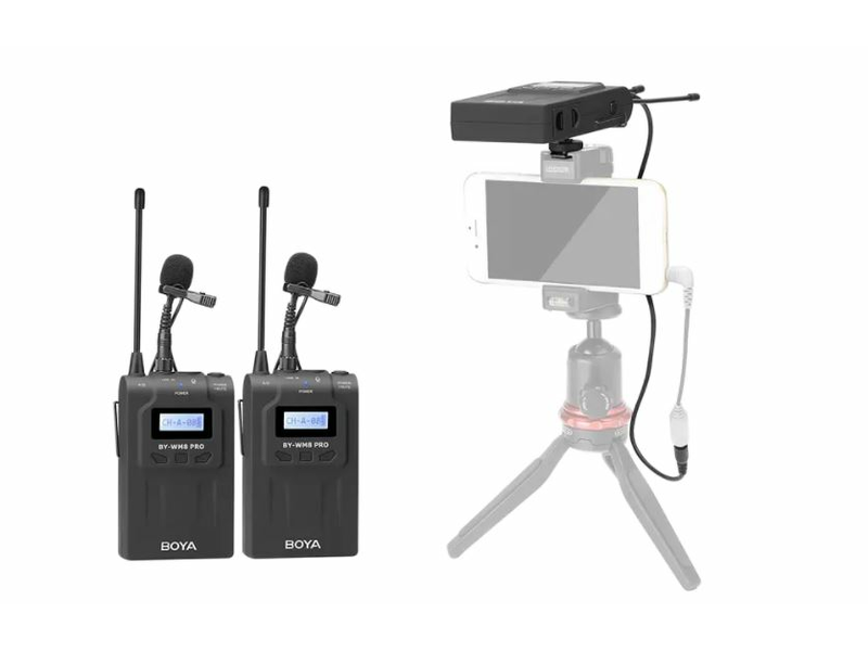 Boya BY-WM8 Pro-K2 UHF Vezeték nélküli mikrofonrendszer
