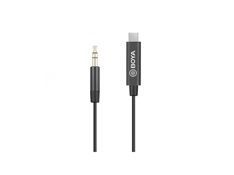 Boya BY-K2 3.5mm TRS - USB Type-C átalakító
