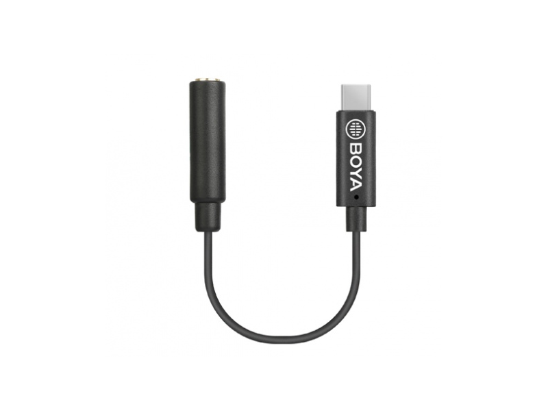 Boya BY-K4 3.5mm TRS - USB Type-C átalakító