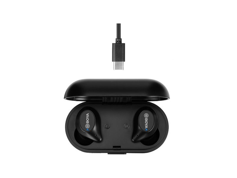 Boya BY-AP1-B Bluetooth Fülhallgató, fekete