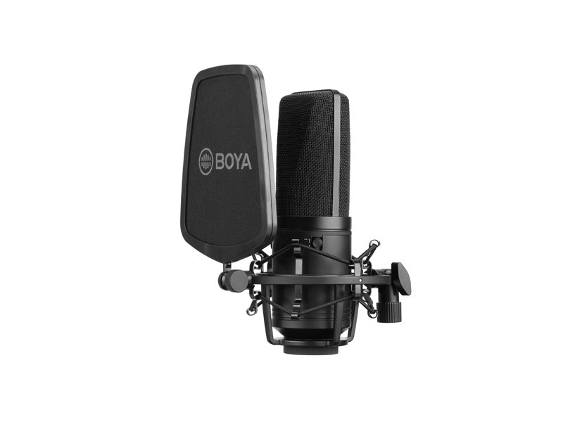 Boya BY-M1000 Nagy-diafragma kondenzátor mikrofon