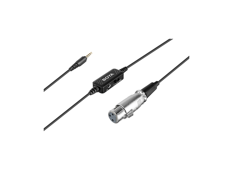 Boya BY-BCA6 XLR - 3,5 mm TRRS jack adapter