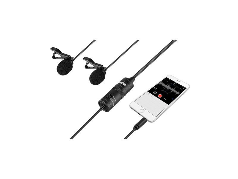 Boya BY-M1DM Kettős csíptetős mikrofon