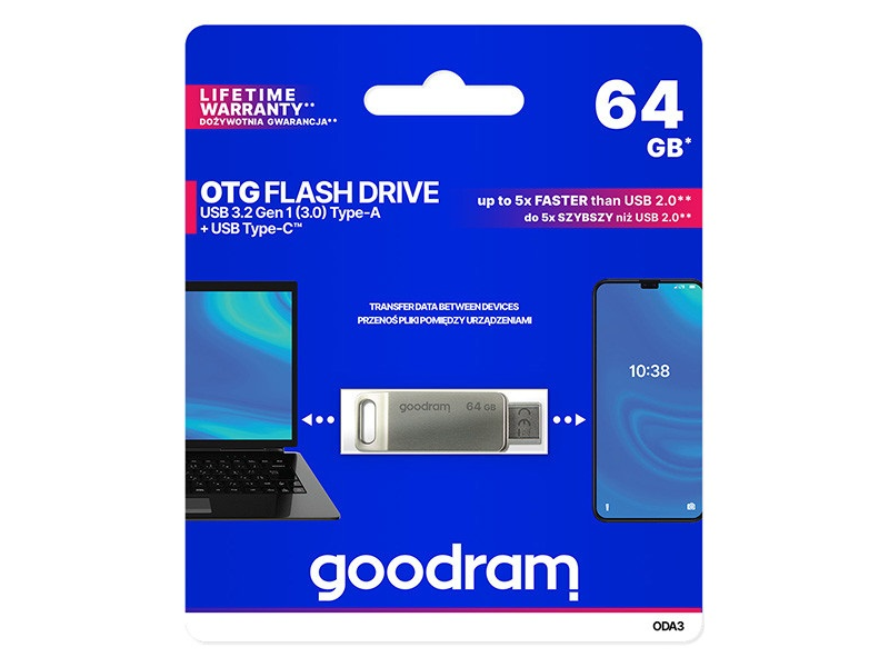 Goodram ODA3 USB 3.2, 64 GB Pendrive (ODA3-0640S0R11)