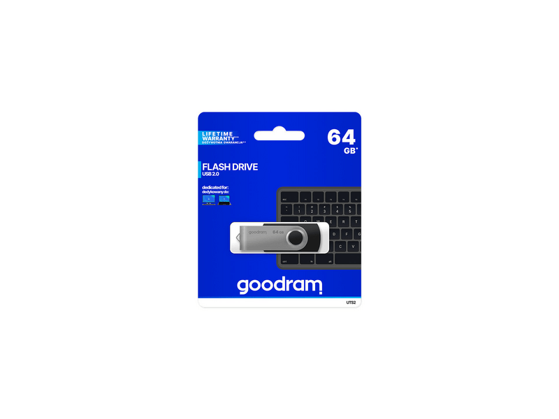 Goodram UTS2 USB 2.0 64 GB Pendrive (UTS2-0640K0R11)