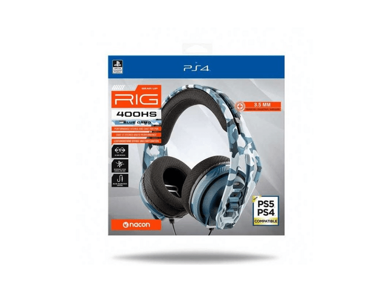 Nacon Plantronics RIG 400HS Blue Camo PS4 Fejhallgató