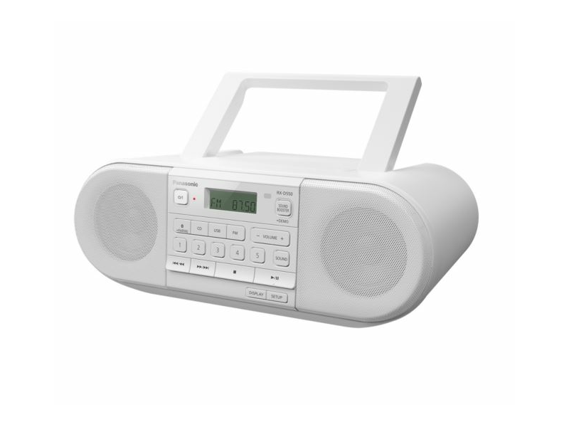 Panasonic RX-D550E-W Bluetooth CD-s rádió, fehér