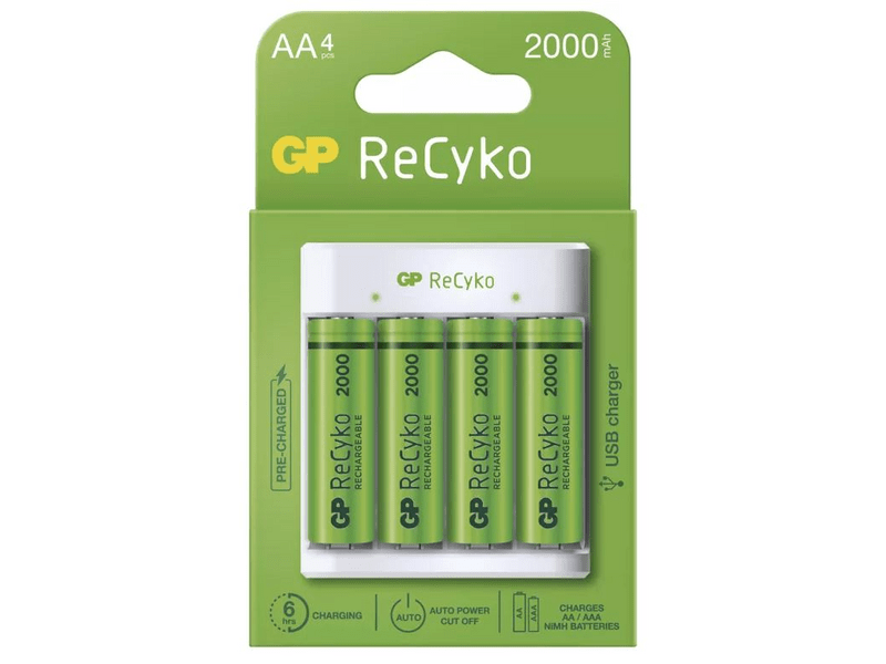 GP B51414 Eco E411+2xAA ReCyko 2000mAh Akkumulátor töltő