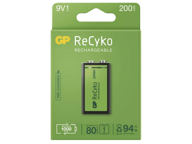 GP B2152 ReCyko NiMH Akkumulátor 6HR61 (9V) 200mAh