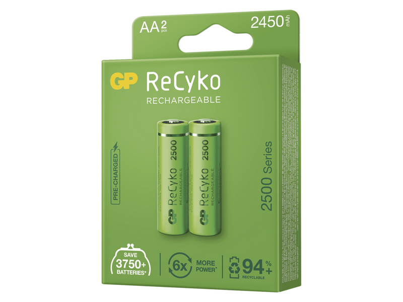 GP B2125 ReCyko NiMH HR6 (AA) 2450mAh Akkumulátor, 2db