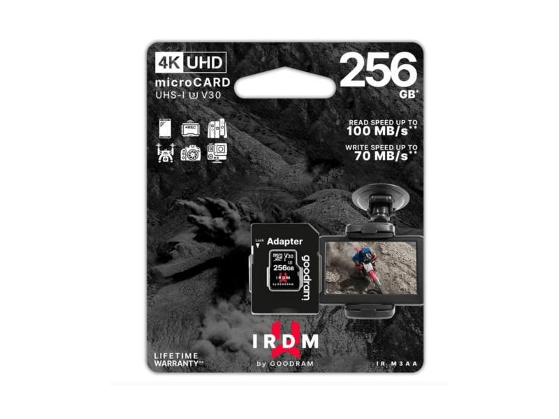 Goodram IR-M3AA-2560R12 microSDXC kártya, 256GB
