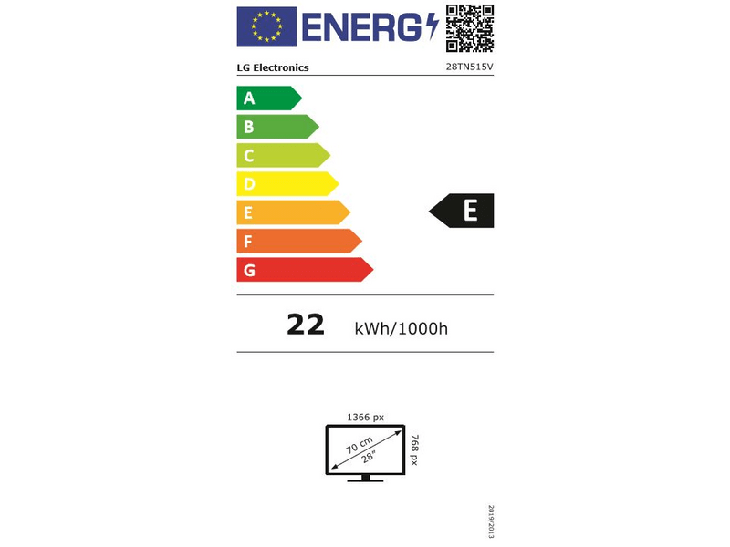 LG 28TN515V-WZ HD Tv-monitor, Fehér