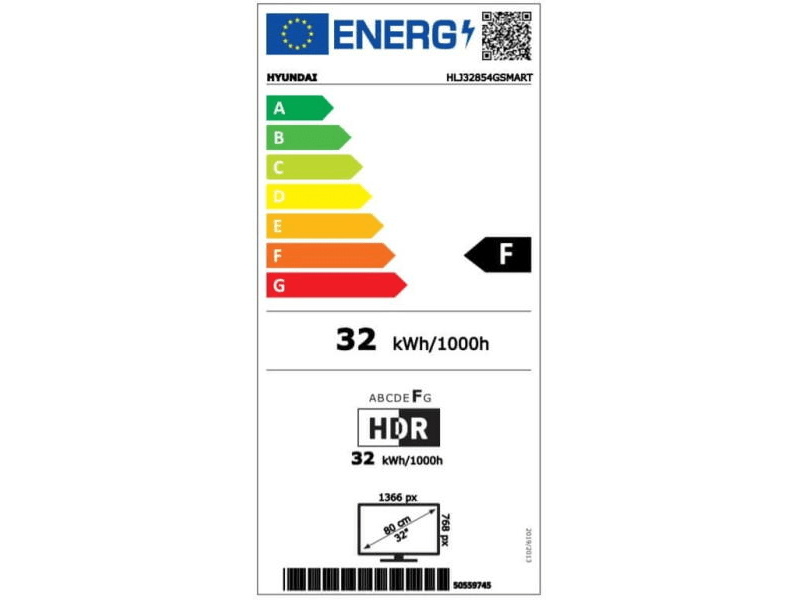 Hyundai HLJ32854G HD Ready Smart LED Tv