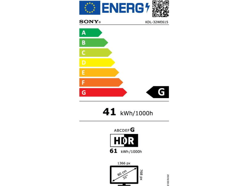 SONY KDL-32WE615BAEP 32