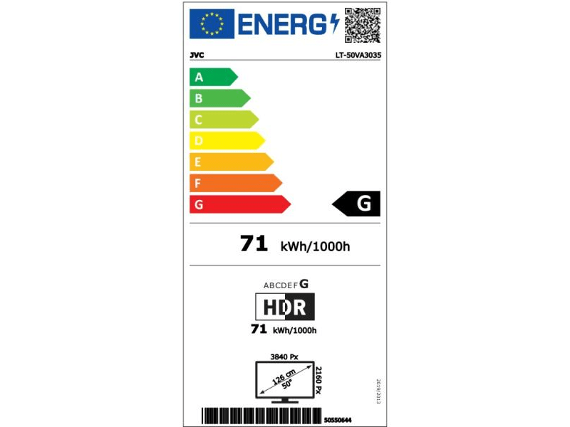 JVC LT50VA3035 UHD Smart LED Tv