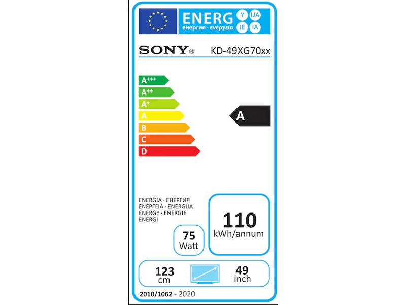 SONY KD-49XG7077SAEP 4K Ultra HD Smart LED Tv