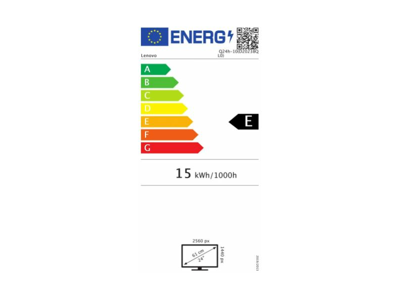 Lenovo Q24h-10 IPS LED Monitor (66A8GAC6EU)