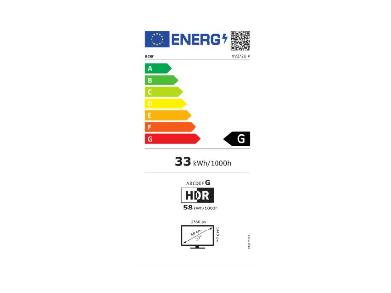 Acer Nitro XV272UPbmiiprzx FreeSync Monitor 27