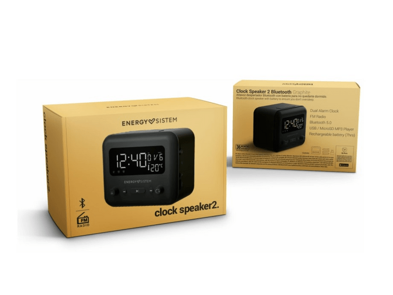 Energy Clock Speaker 2 Bluetooth hangszóró és ébresztőóra (EN450930)