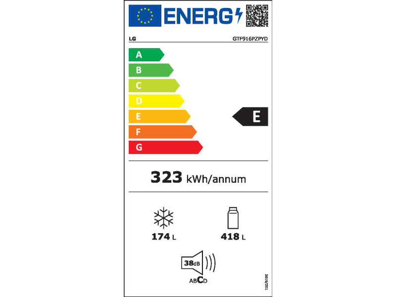 LG GTF916PZPYD Felülfagyasztós kombinált hűtőszekrény
