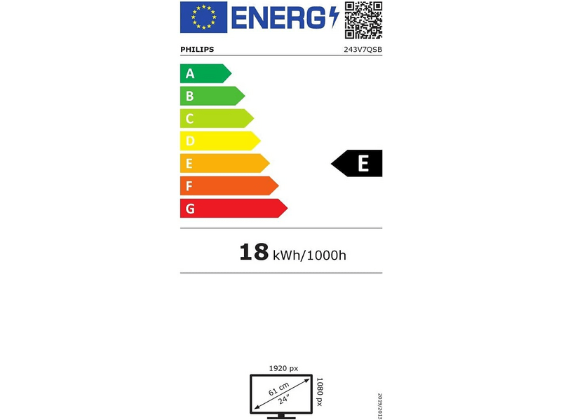 Philips 243V7QSB/00 Full HD LCD monitor