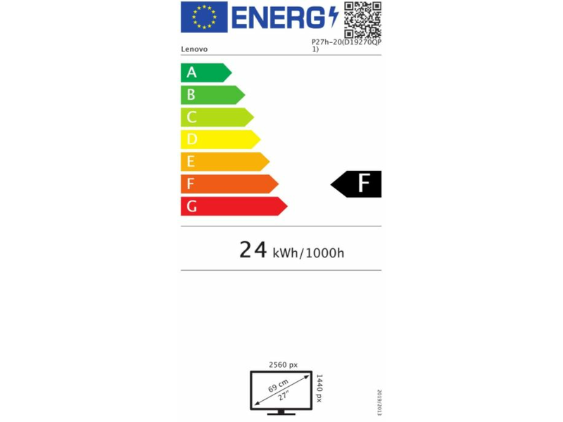 Lenovo ThinkVision P27h Monitor 27” (61E8GAT1EU)