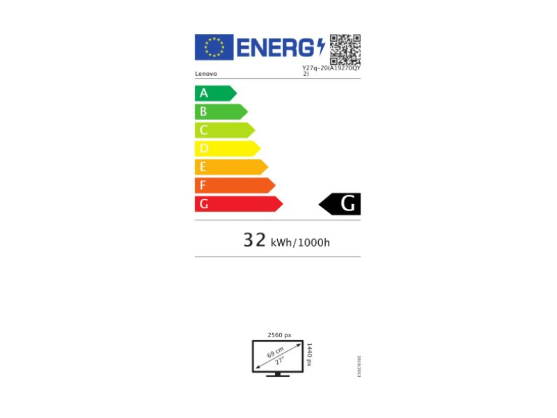 Lenovo Legion Y27GQ-20 WQHD LED Gamer monitor (65ECGAC1EU)